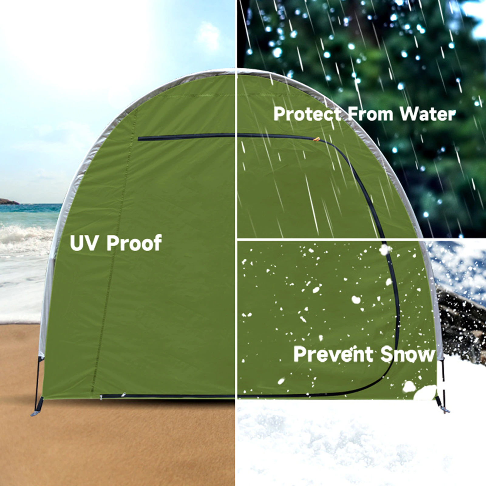 Cheap Goat Tents Outdoor Bike Tent 195x163x80cm Waterproof Bicycle Storage Shed Heavy Duty Oxford Storage Tents For Bikes Lawn Mower Garden Tools   